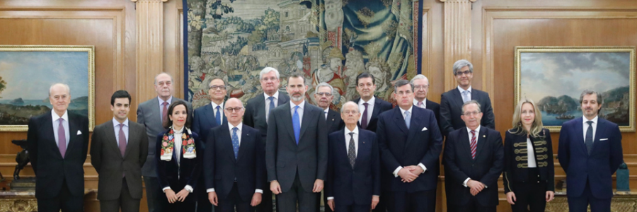 El Rey recibe a la Junta Delegada de Gobierno de la Fundación Independiente