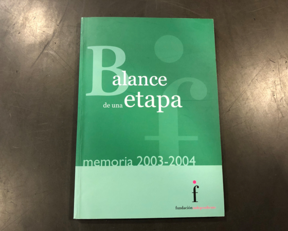 BALANCE DE UNA ETAPA -Memoria 2003-2004