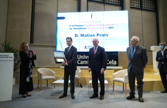 Matías Prats, Premio ‘Fundación Independiente’ de Periodismo Camilo José Cela 2021